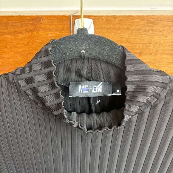 ME+EM Ribbed Long Sleeve Midi Dress, Size 8 - Picture 5 of 11